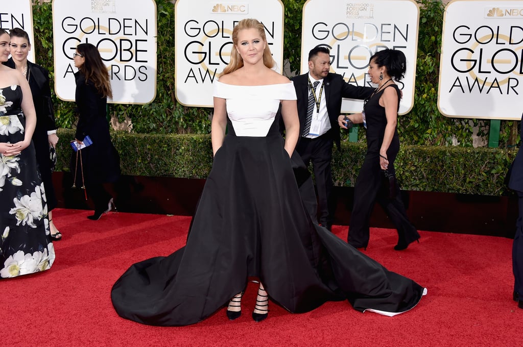 Amy Schumer's Prabal Gurung Dress at the Golden Globes 2016
