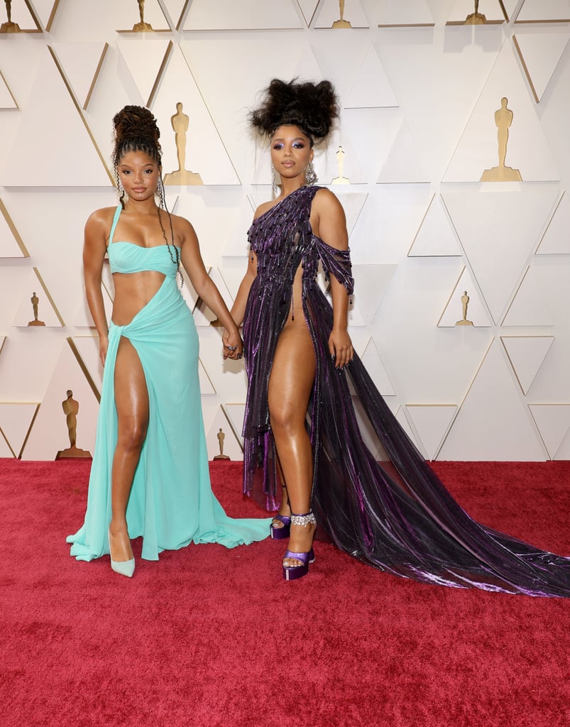 Chloe and Halle Bailey at the 2022 Oscars