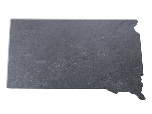 For a statement-making serving piece, use a state-shaped slate cheeseboard ($30).