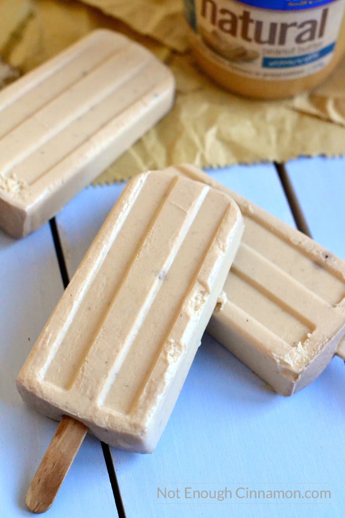 Banana Peanut Butter Yogurt Popsicles