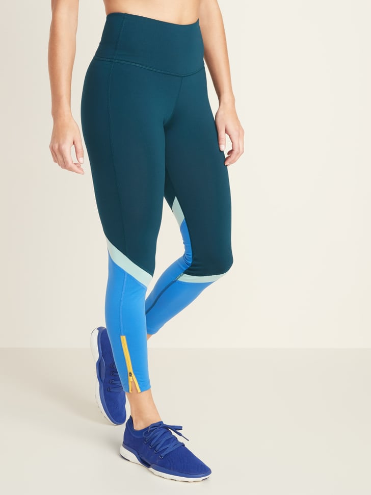 navy workout leggings