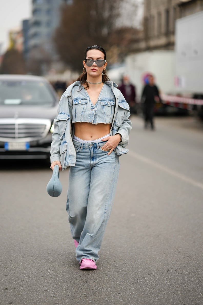 Jeans and cheap sneakers fashion