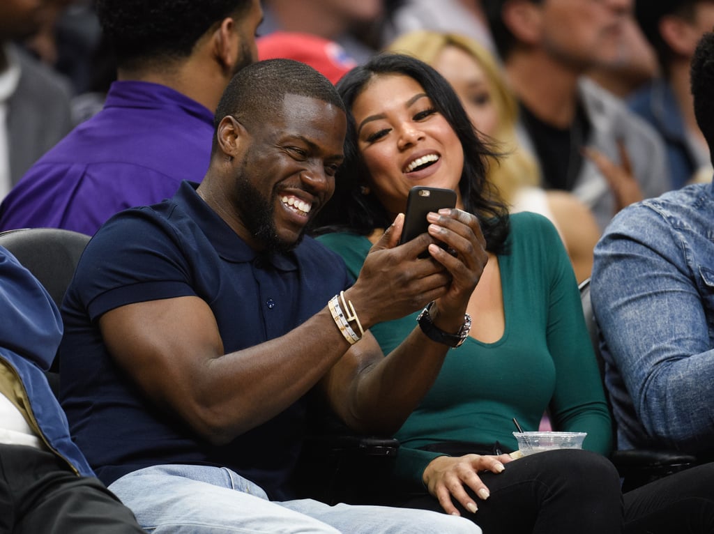 Beyonce, Jay Z, and Kevin Hart at Clippers Game March 2016