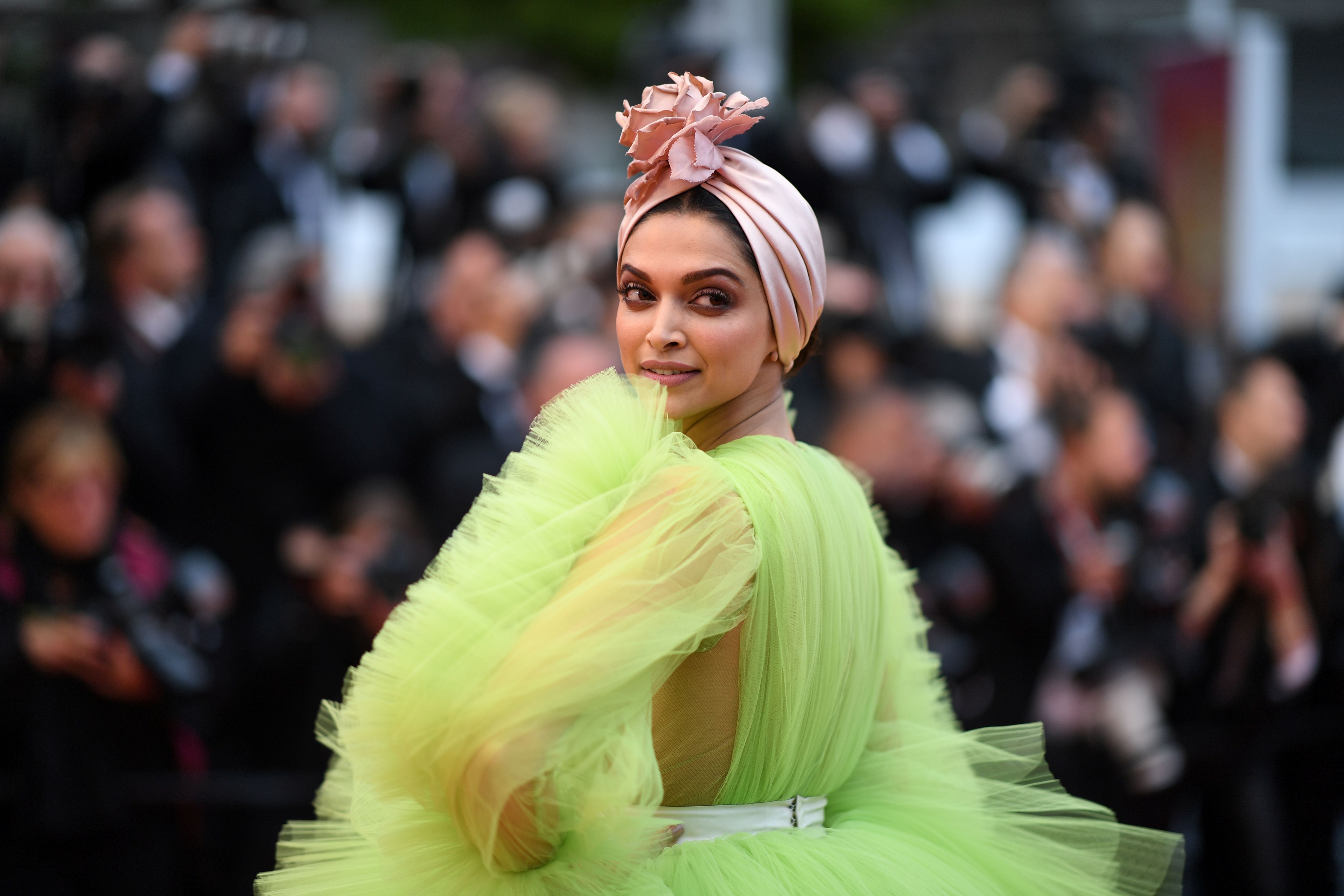 deepika padukone green dress cannes Olive Green Cotton Dress Pants