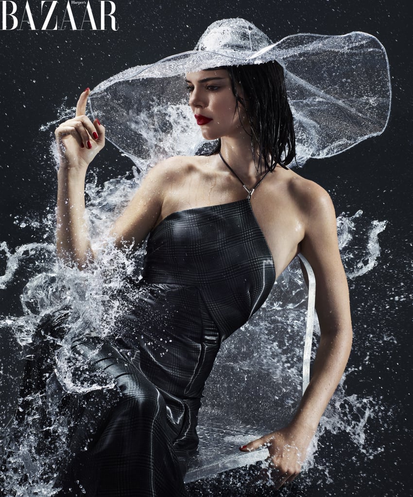 Wearing a Ralph Lauren Collection gown and a Christian Cowan hat.