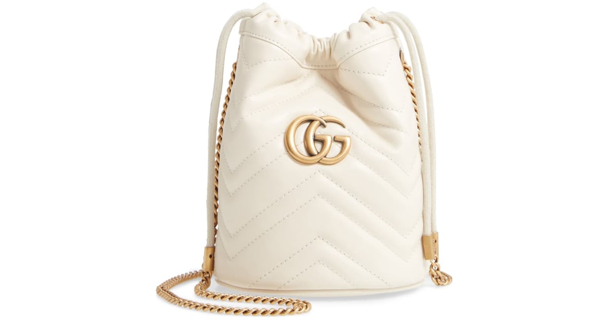 Gucci Mini GG Marmont 2.0 Quilted Leather Bucket Bag | Best Gucci Accessories | POPSUGAR Fashion ...