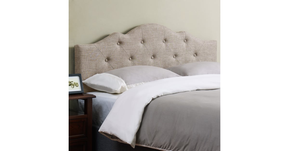 Mainstays minimal shop tufted rounded headboard