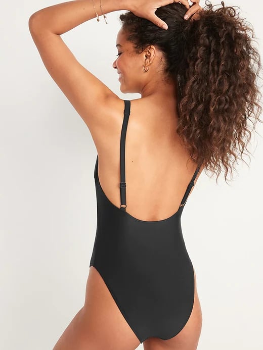 Old Navy Scoop-Neck High-Cut One-Piece Swimsuit