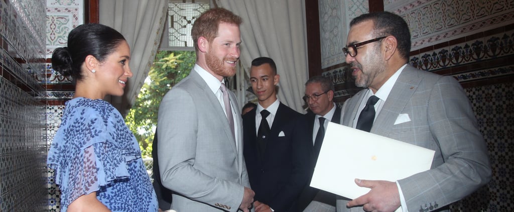 Prince Harry and Meghan Markle Meeting the King of Morocco