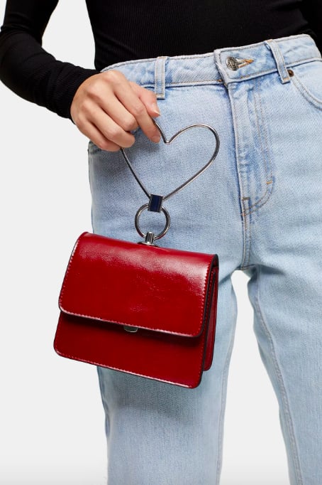 Topshop red online bag