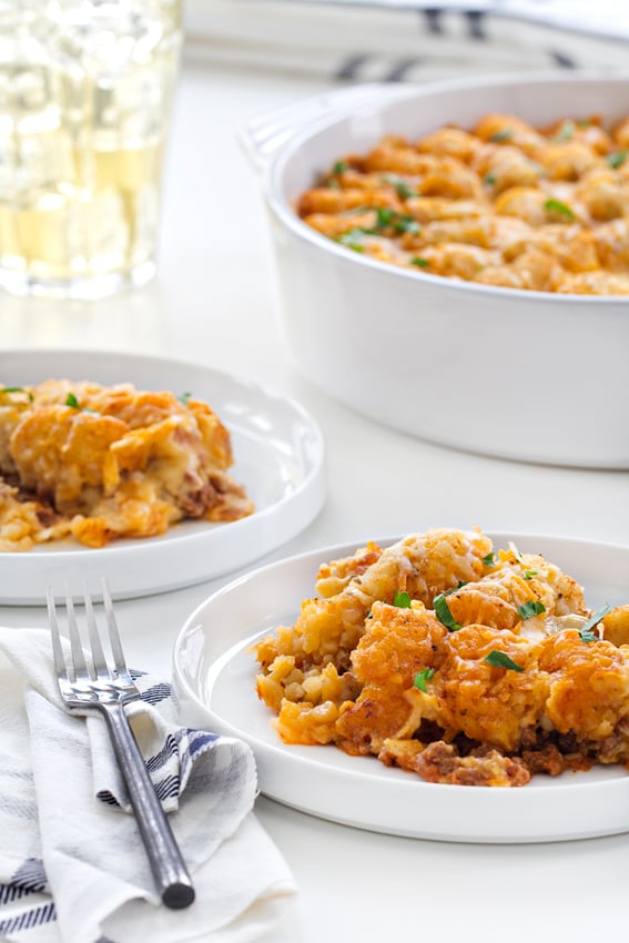 Cheeseburger Tater Tot Casserole