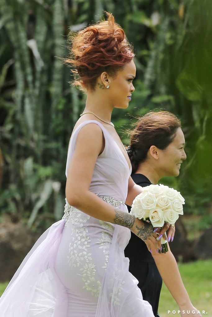 Rihanna at Assistant's Wedding in Hawaii | Pictures