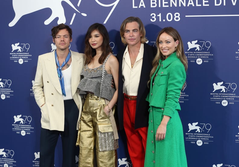 Harry Styles, Gemma Chan, Chris Pine and Olivia Wilde at the 2022 Venice Film Festival