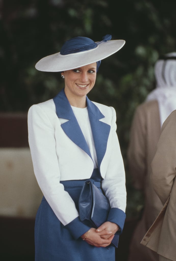 Princess Diana Wearing a Philip Somerville Hat in Dubai, 1989