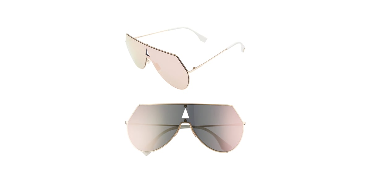 Fendi 99mm Eyeline Aviator Sunglasses | Jennifer Lopez and Alex ...