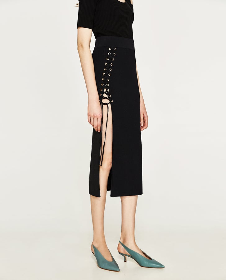 Zara Midi Skirt | Best Zara Pieces Under $100 | POPSUGAR Fashion Photo 15