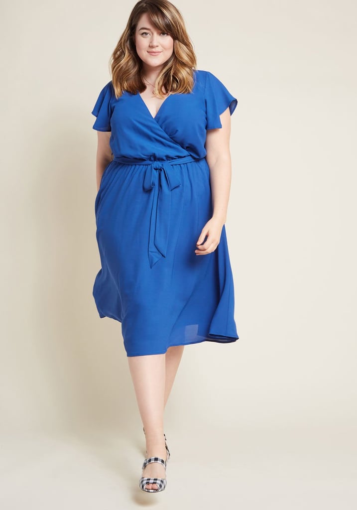 ModCloth Fits of Bliss Midi Dress in Blue | How to Wear a Midi Dress ...