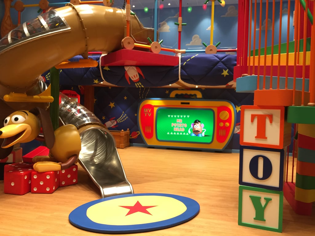 For a Disney-Pixar addition  to the imaginative Oceaneer Club, kids can venture over to Andy's Room and check out the multi-level play space. In this Toy Story-inspired area, kids feel toy-sized among the oversize attractions and can also enjoy a scavenger hunt with Jessie and a hoedown with Woody.