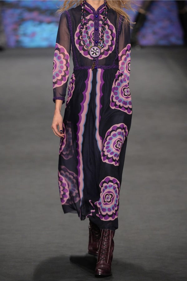 Anna Sui Printed Silk-Chiffon Maxi Dress ($675)