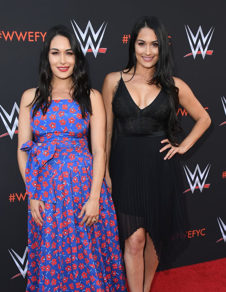 Nikki and Brie Bella at WWE's FYE Event June 2018