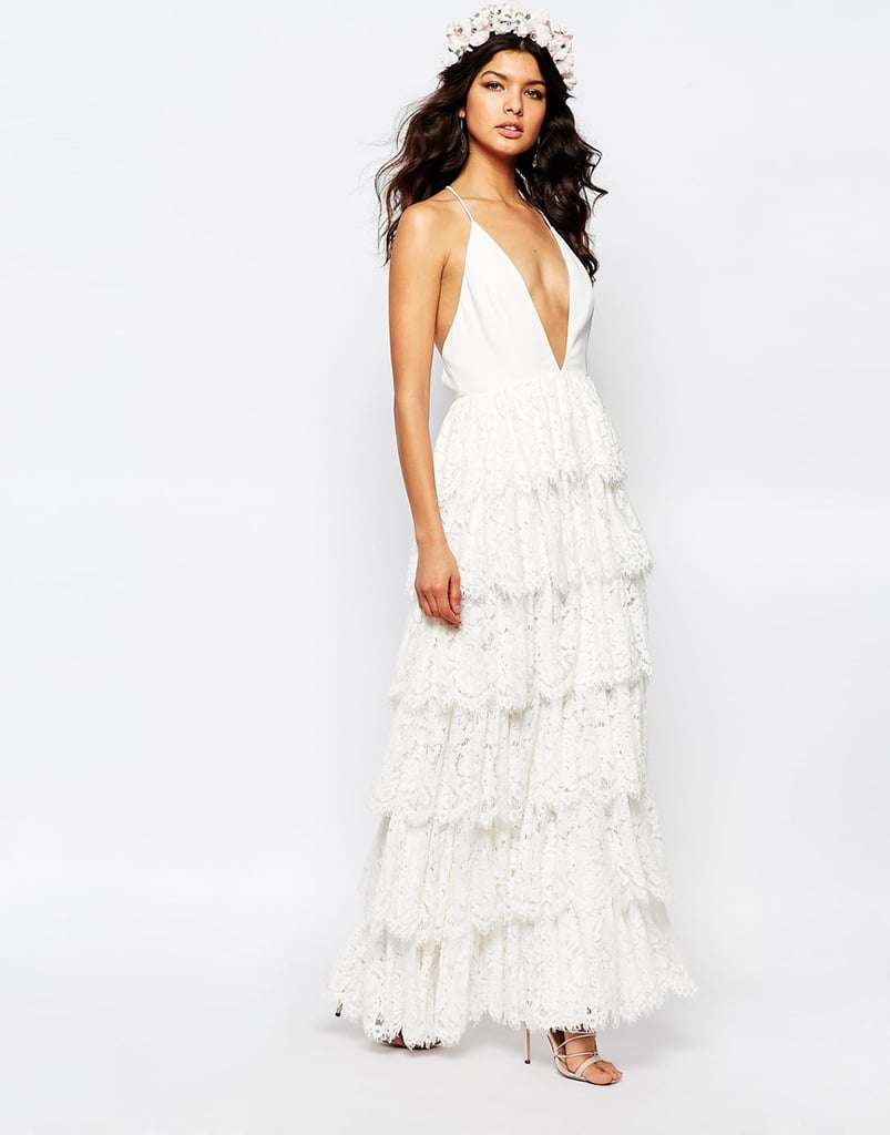 Fame and Partners Bridal Tiered Maxi Dress ($466)