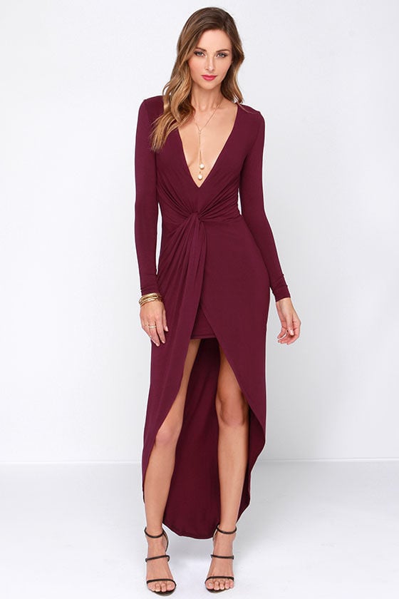 Lulu's Ready or Knotty Long Sleeve Dress