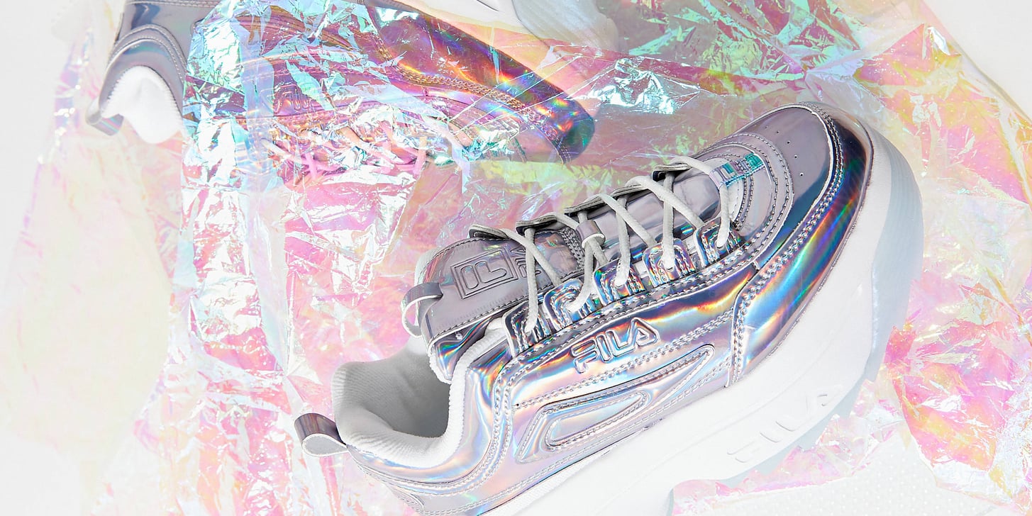 FIla Iridescent Sneakers at Urban Outfitters | POPSUGAR Fashion