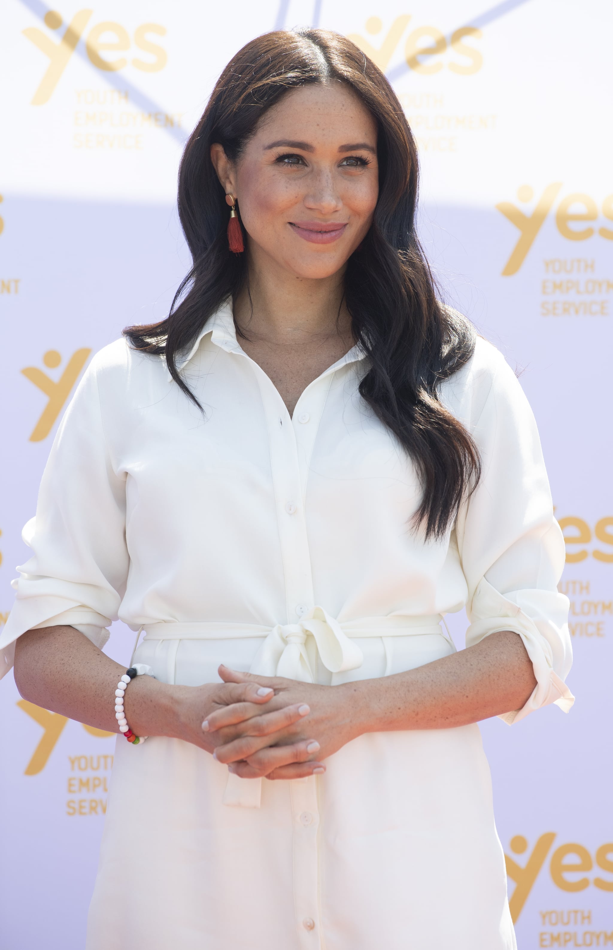 JOHANNESBURG, SOUTH AFRICA - OCTOBER 02: Prince Harry, Duke of Sussex (not pictured) and Meghan, Duchess of Sussex visit Tembisa township to learn about Youth Employment Services (YES) on October 2, 2019 in Johannesburg, South Africa. The Duke and Duchess of Sussex are on an official visit to South Africa. (Photo by Facundo Arrizabalaga - Pool/Getty Images)