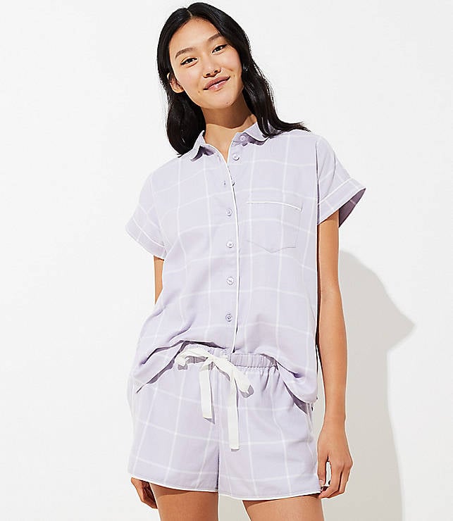 Loft Plaid Pajama Set