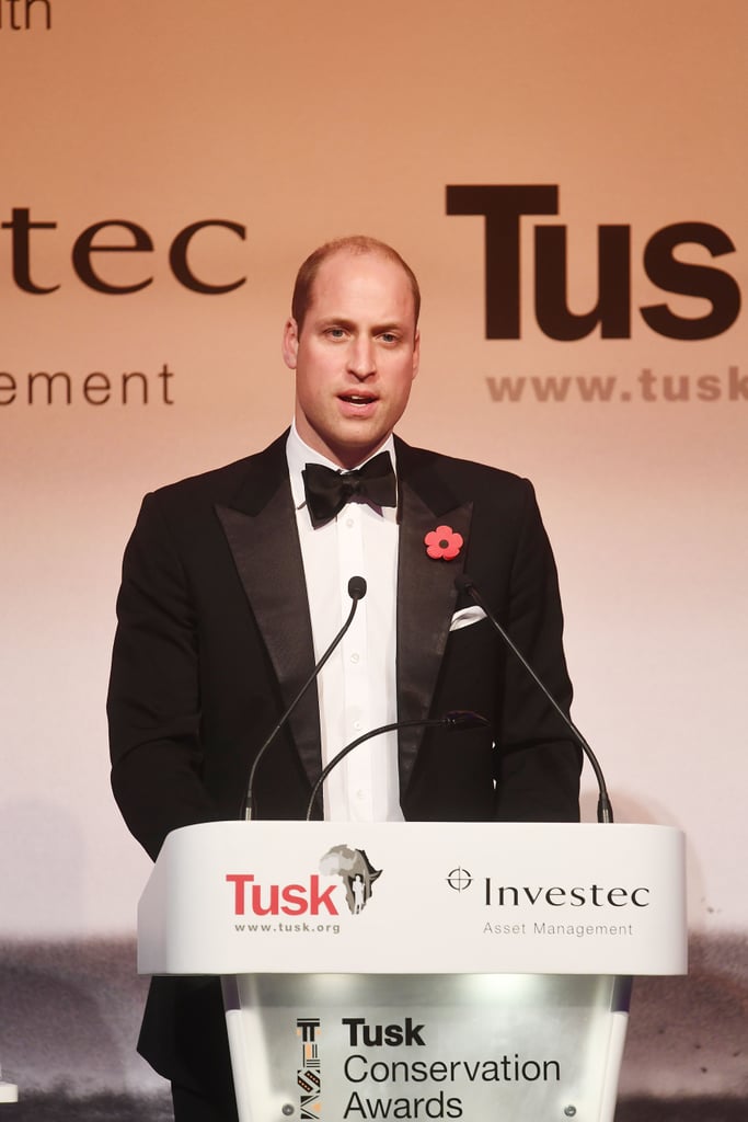 Prince William and Kate Middleton at the 2018 Tusk Awards