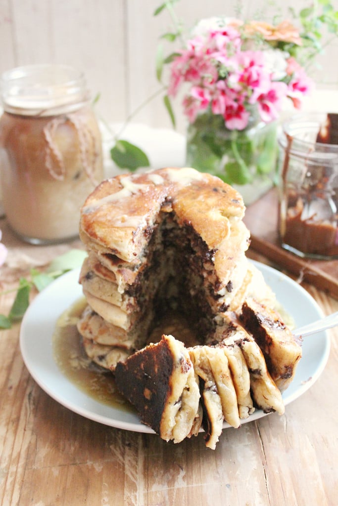 Chocolate Chip Oatmeal Pancakes