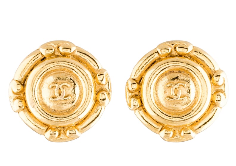 Chanel CC Medallion Earrings