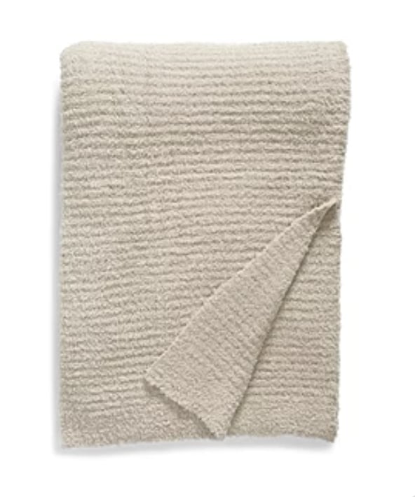 Barefoot Dreams CozyChic Ribbed Throw Blanket