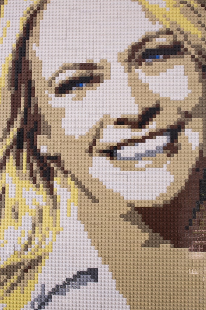 Melissa and Mark prominently hung a Lego portrait of the actress, which had been a gift from the toy company.
