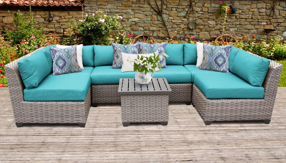 Florence 7 Piece Outdoor Wicker Patio Furniture Set Best Outdoor Furniture On Sale For Fourth Of July Popsugar Home Australia Photo 14