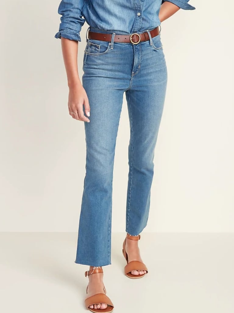 High-Waisted Flare Ankle Jeans For Women