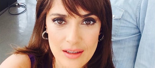 Salma Hayek Bangs 2015