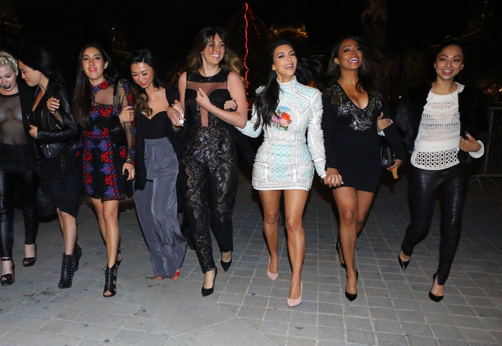 Kim Kardashian S Bachelorette Party In Paris Popsugar Celebrity Photo 6