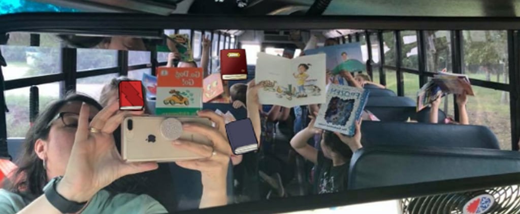 Bus Driver Keeps Bucket of Books For Kids to Read