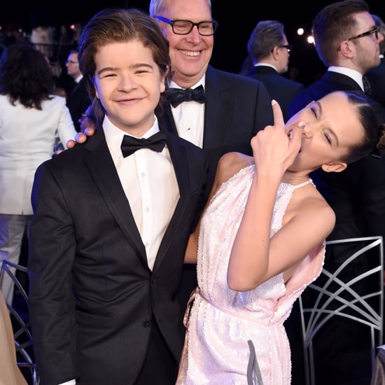 Gaten Matarazzo's Straight Hair at the 2018 SAG Awards