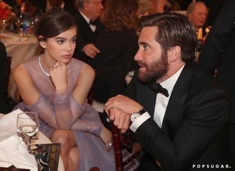 Hailee Steinfeld looked either very mesmerized or very bored by Jake Gyllenhaal.