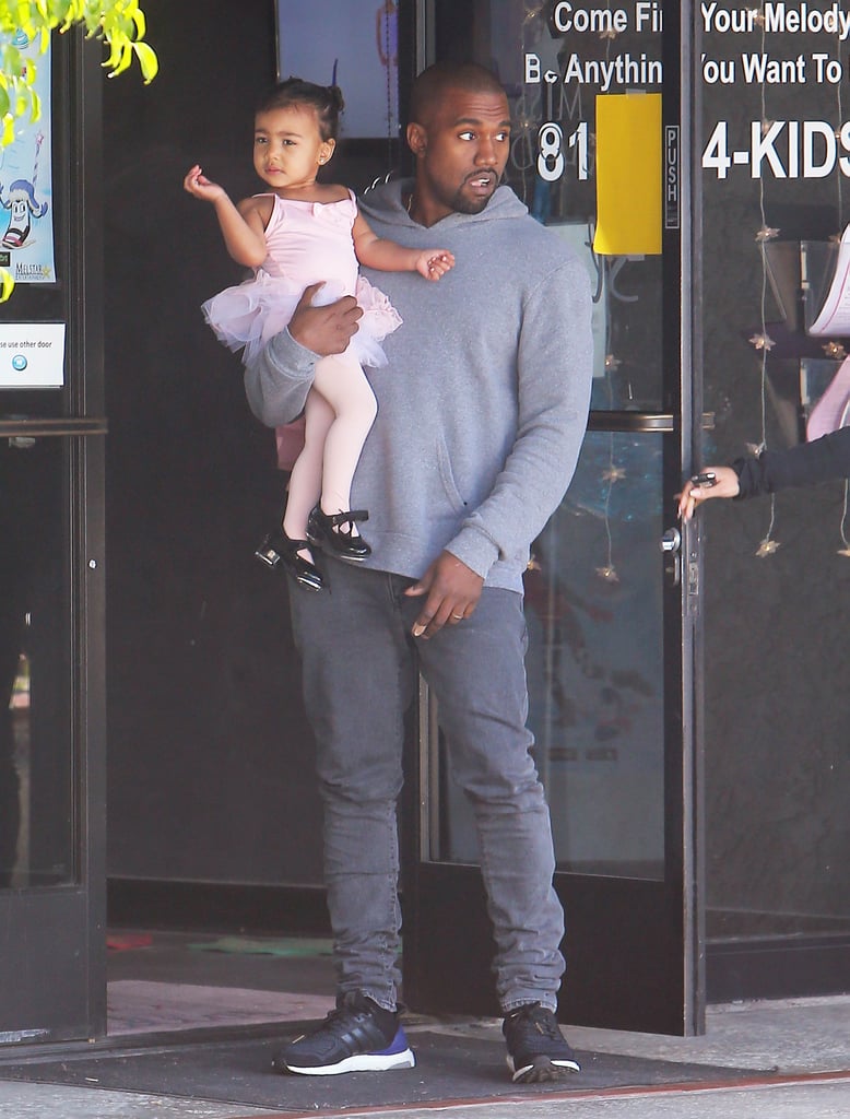North West in a Tutu at Ballet Class
