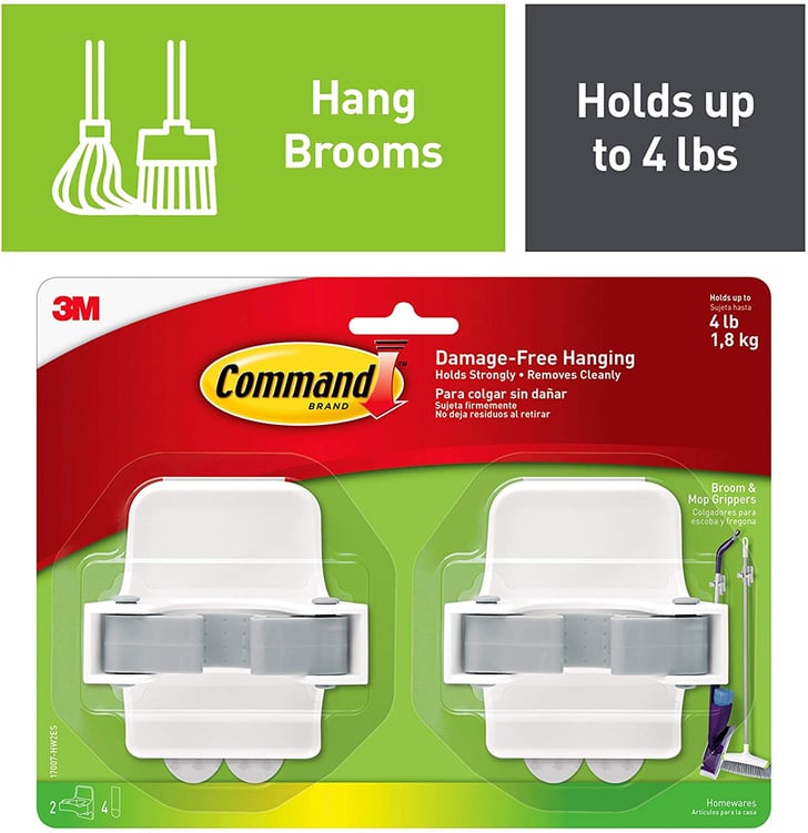 Command MultiUse 2Pack Broom & Mop Grippers The Best Home Hacks