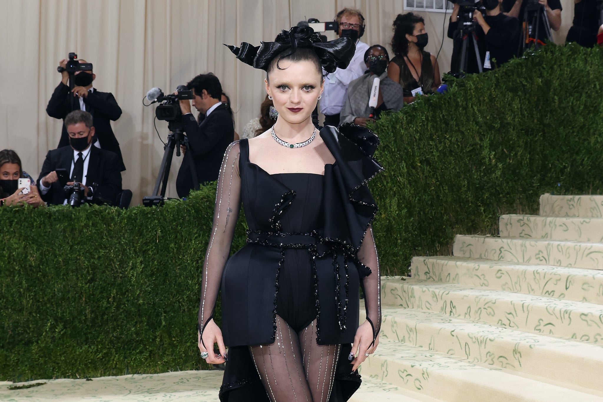 NEW YORK, NEW YORK - SEPTEMBER 13: Maisie Williams attends the 2021 Met Gala benefit 