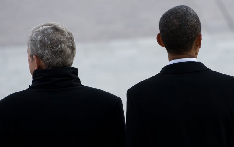 Sitting together at Obama's inauguration