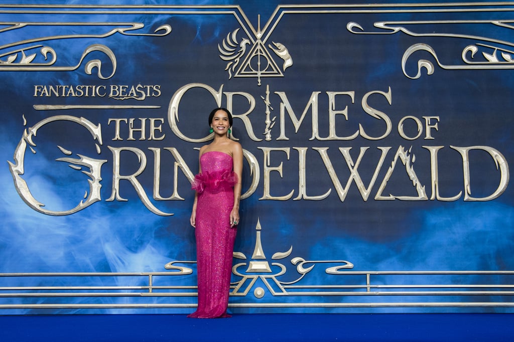 Zoë Kravitz Pink Gown at Fantastic Beasts 2 London Premiere