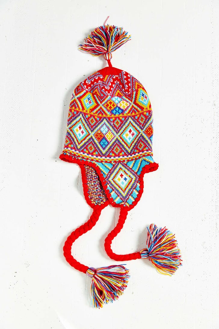 Urban Outfitters Patterned Knit Trapper Hat (34) Fashion Gift Ideas