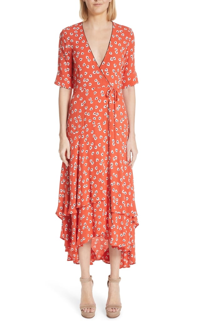 emory crepe wrap dress