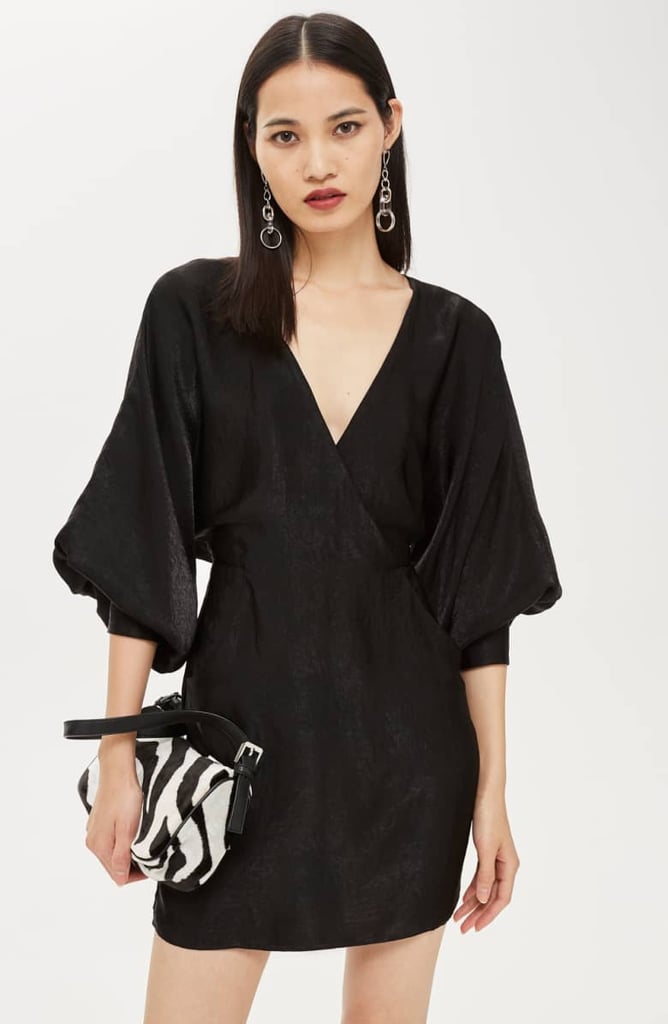 Topshop Velvet Satin Minidress