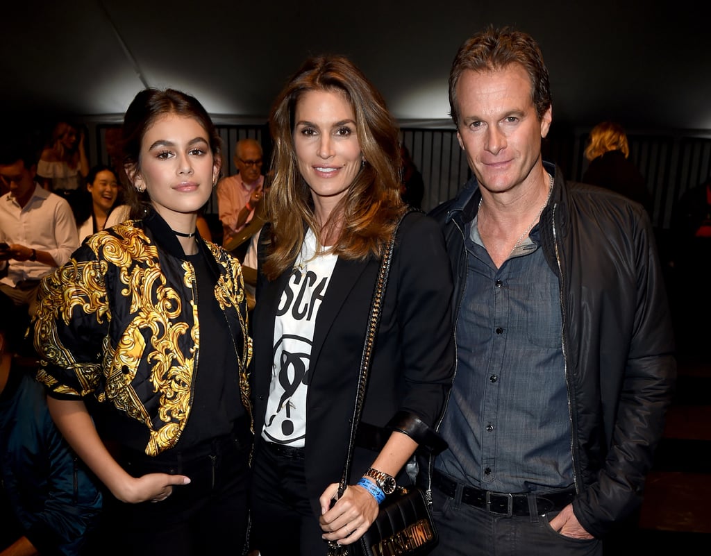 Cindy Crawford and Kaia Gerber at Moschino Show 2016